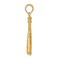 14K Gold Baseball Bats & Ball Charm Sports Pendant Jewerly 29mm x 13mm